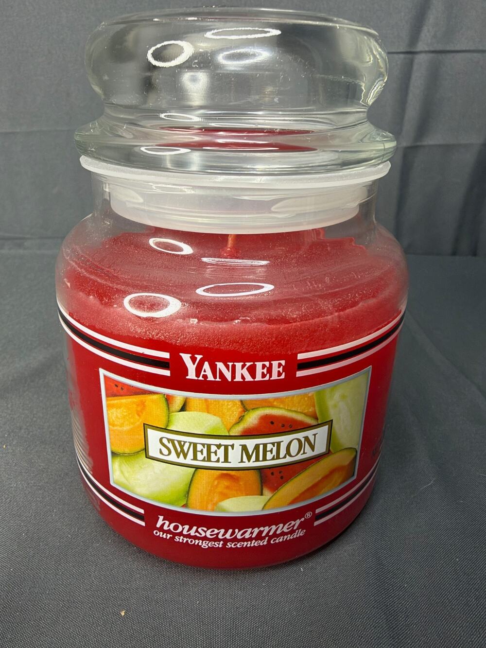 Vintage Yankee Candle Housewarmer Sweet Melon 14.5 Oz Retired NOS